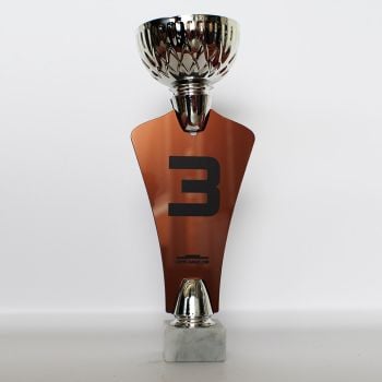 Qepakui Grande Coppa del Trofeo - Trofeo Personalizzato,Nastro colorato  Premio per Il Lavoro di Squadra Coppa dei trofei Vincitore del Primo Posto