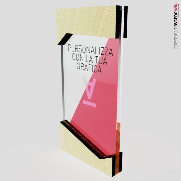 Targhette Per Piante In Acrilico Effetto Legno - 15,5 Cm - Personalizzate Con Nomi Piante In Tedesco - Resistenti UV