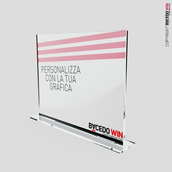 Inter - Targa funeraria personalizzabile in plexi, motivo nuvole