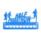 Medagliere maschile in plexiglass HALF MARATHON con sagome corsa 