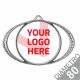 Medaglia argento diametro mm 80 personalizzabile con ali