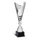 Coppa argento traforata laser con allori h46