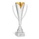 Coppa oro argento con manici Altezza 34 cm