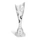Coppa premio argento con semicerchi Altezza 28,5 cm