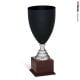  Coppe Design in metallo Nera argento 42h
