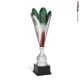  Coppa argento petalo retato tricolore 52h