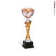 Coppa con spirale e tazza traforata bronzo h36