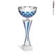  Coppa argento mezza tazza lunata blu 37h