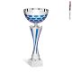  Coppa argento mezza tazza lunata blu 33h