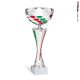  Coppa argento mezza tazza tricolore 33h