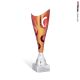  Coppa cono bronzo con lune traforate h28