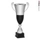 Coppa prestigiosa con manici nera e argento h74