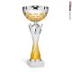 Coppa oro tazza mezza sfera in metallo h32