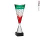 Coppa conica intreccio argento Tricolore h31