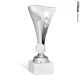 Coppa podio aperta stellata con resina opzionale argento h18