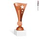 Coppa podio aperta stellata con resina opzionale bronzo h18