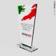 Trofeo in plexiglass Flag10 a rettangolo allungato con tricolore 190