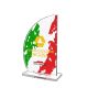 Trofeo in plexiglass Flag5 Vela con tricolore italiani 210