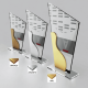 Targa in Plexiglass a forma di Trapezio Thin4-LUX H 175
