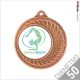 Medaglia bronzo diametro mm 50 elegante personalizzata in metallo