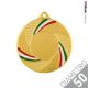  Medaglia oro in metallo con tricolore 50 mm personalizzabile