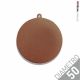 Medaglia TR bronzo liscia diametro 50 mm personalizzata in metallo