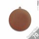 Medaglia TR bronzo liscia diametro 70 mm personalizzata in metallo