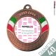  Medaglia bronzo mm 40 con tricolore smaltata