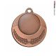 Medaglia bronzo diametro mm 50 economica personalizzata in metallo