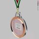 Medaglia in plexiglass personalizzata con specchio bronzo diametro 50 mm
