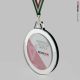 Medaglia in plexiglass personalizzata con specchio argento diametro 70 mm