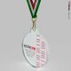 Medaglia in plexiglas tonda diametro 40 mm
