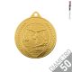  Medaglia in metallo ginnastica oro 50 mm
