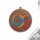 Medaglia TR bronzo liscia diametro 70 mm personalizzata in metallo