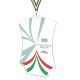 Medaglia plexiglass scudetto con tricolore 90 mm