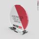 Targa In Plexiglass Circolare da Premiazione Linea Wide2 H 200 mm