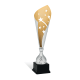 Coppa argento cielo stellato intagliato oro Altezza 39,5 cm