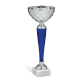 Coppa Tazza Onda Argento Cono Blu Altezza 30 cm