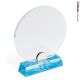  Targa in vetro circolare con base iceberg blu 19