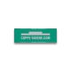 Targhetta in alluminio verde con incisione laser 60x20 mm