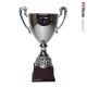 Coppa con manici argento tazza liscia h37