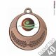 Medaglia bronzo diametro mm 40 economica personalizzata in metallo