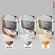 Trofeo Plexiglass Quadrato angoli raggiati spessore 20 mm Round1-LUX C