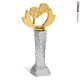 Trofeo Padel con racchette - oro argento h31