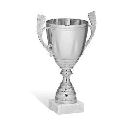 Coppa Argento E Blu Tecnocoppe 33cm Con Targhetta Personalizzata - Premiazione O Regalo - Foto 3