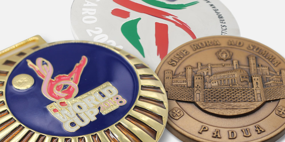 Medaglia premiazioni sportive con tricolore personalizzabile