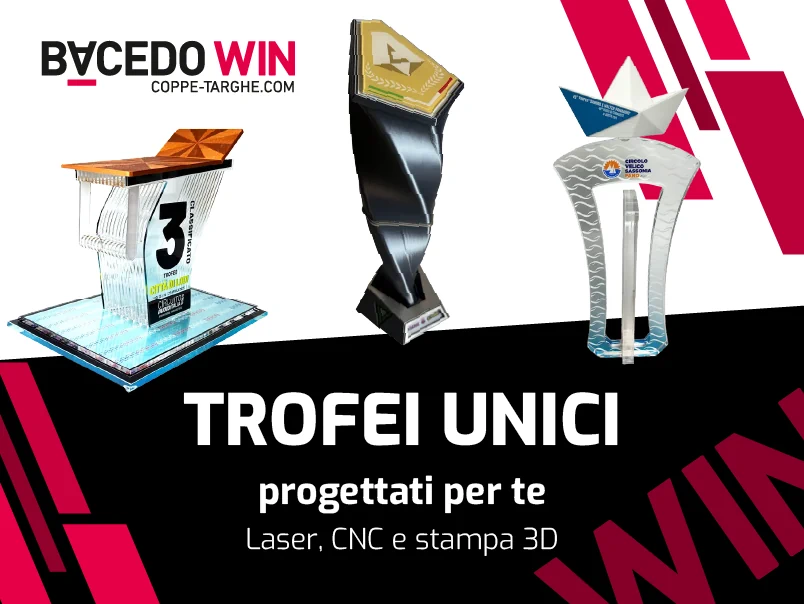 Realizzazione trofei personalizzati