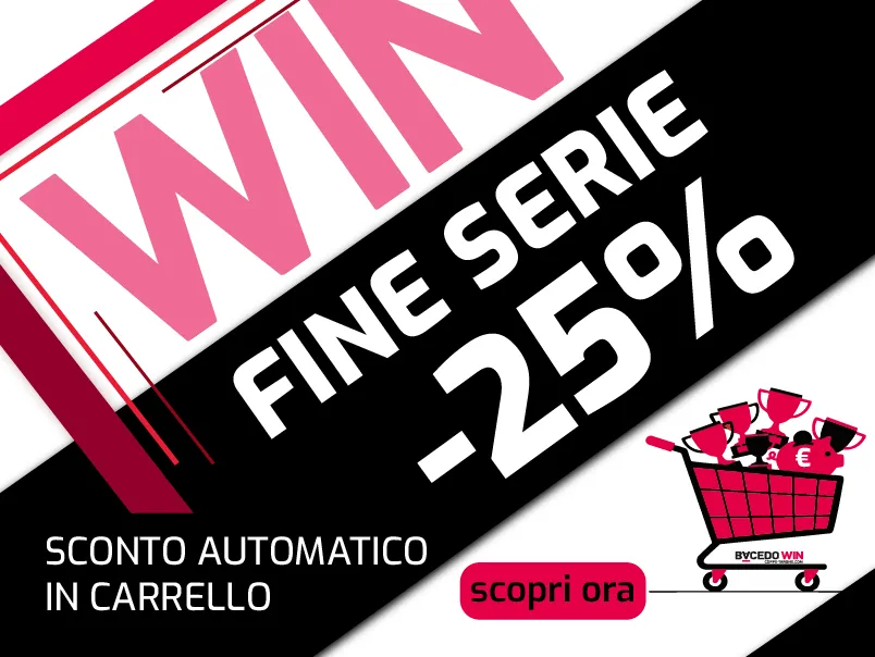Prodotti fine serie scontati del 25%